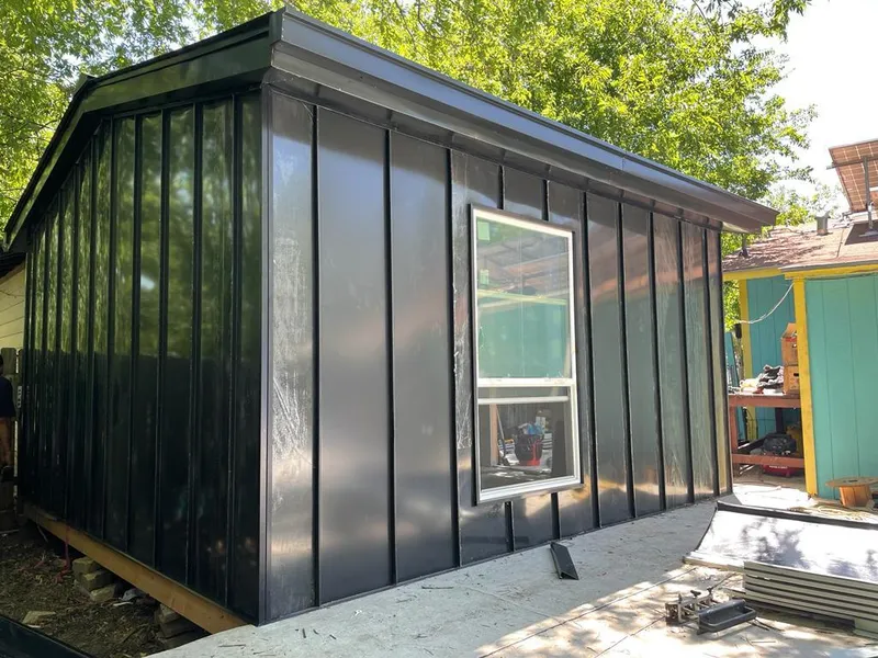 Black standing seam metal wall panels for Metal Roof Installation in Scranton